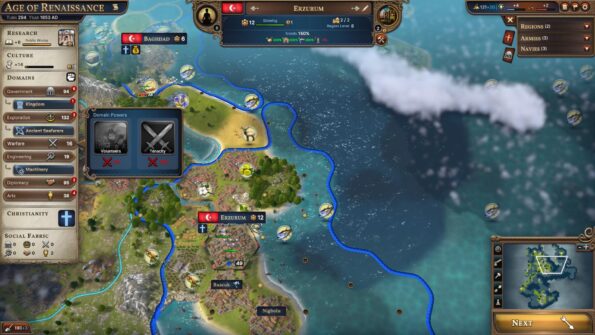 Millennia Warfare Domain Powers