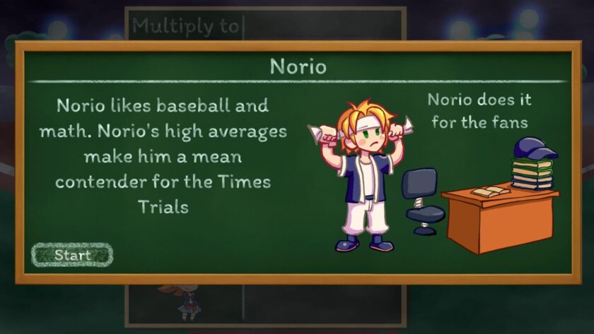 Times Trials character profile