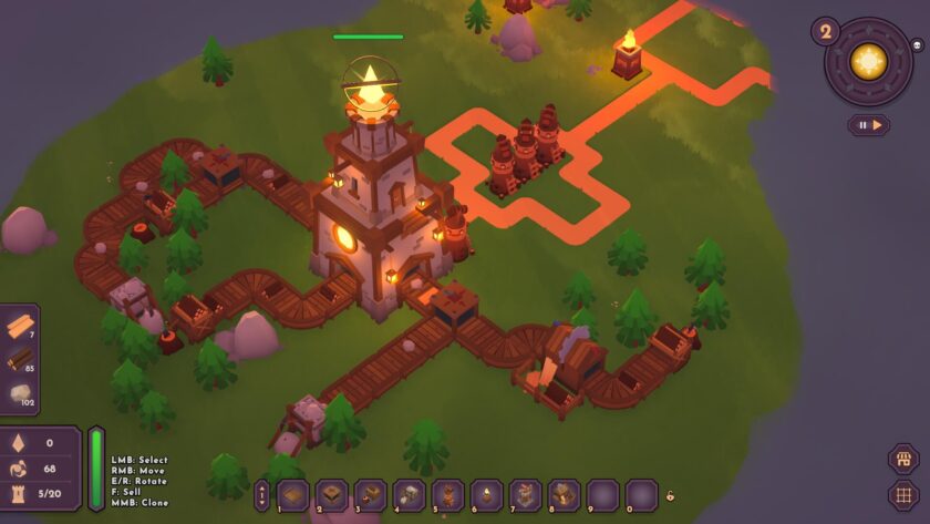 Tower Factory resource collecting