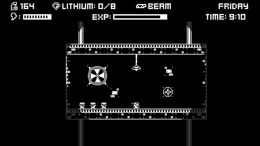 Diggergun lift going down