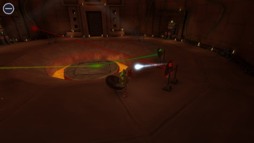 A room full of lights and mirrors in A Rite From the Stars: Remaster Edition.