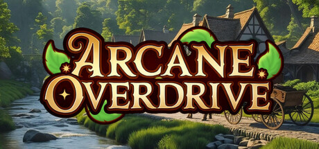 Arcane Overdrive just the title possible a wagon in the background