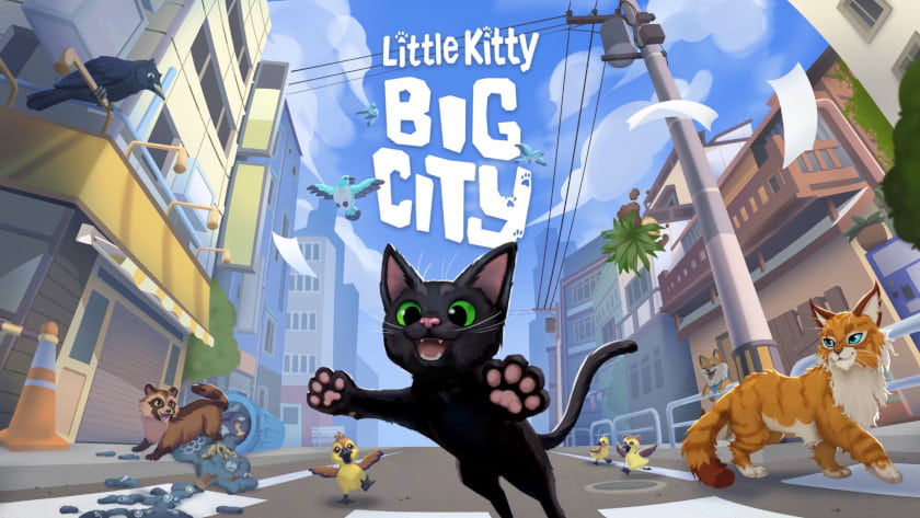 Little Kitty, Big City logo and key art.