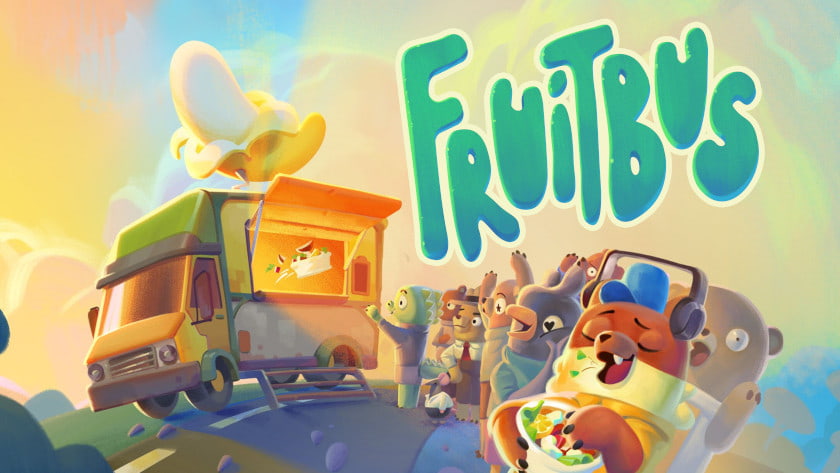Fruitbus logo and key art.