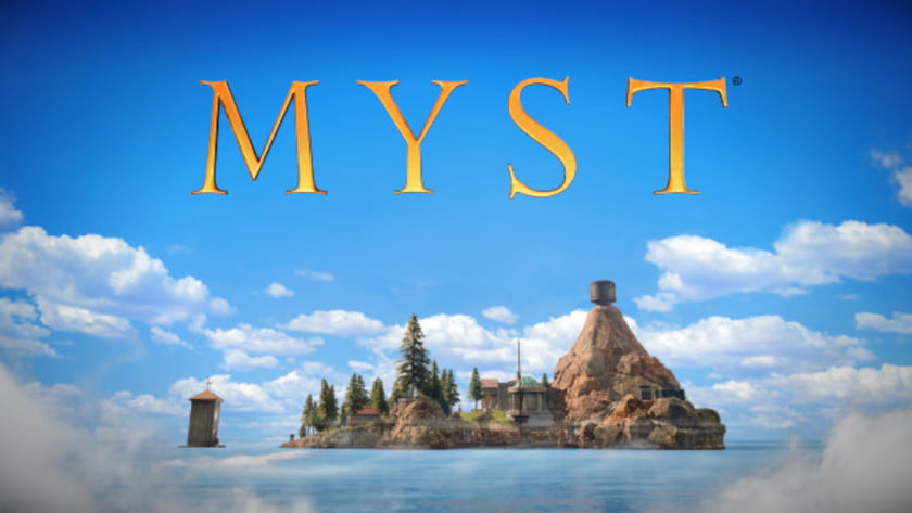 Myst logo and key art.