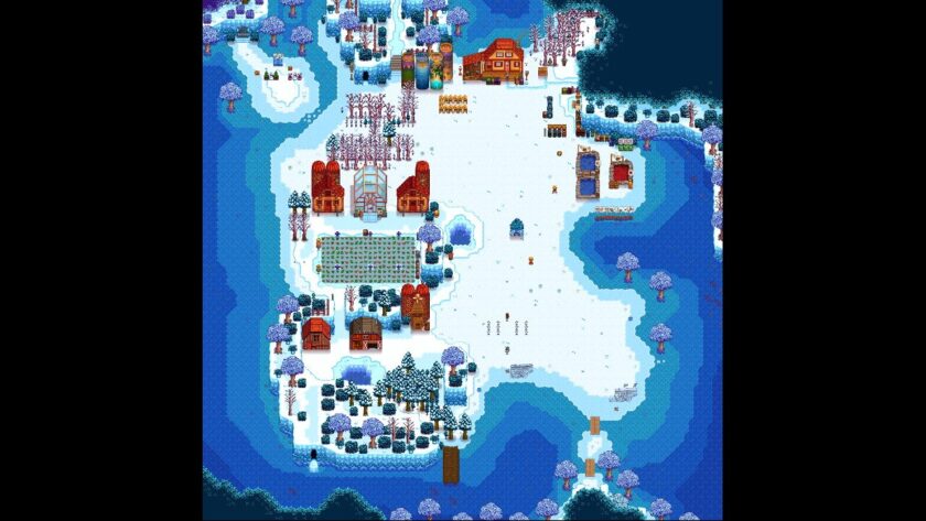 Map of my beach farm in Stardew Valley. Published on: LadiesGamers