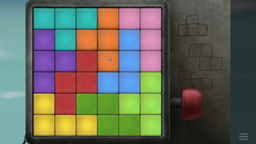The six by six grid filled with different coloured shapes. Published on: LadiesGamers