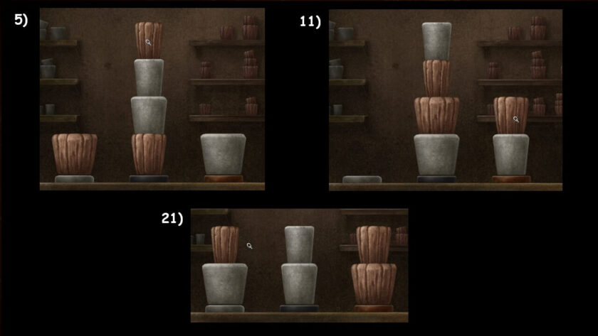 Photomontage of three stages of the game. Created for Boxville 2 Guide. Published on: LadiesGamers