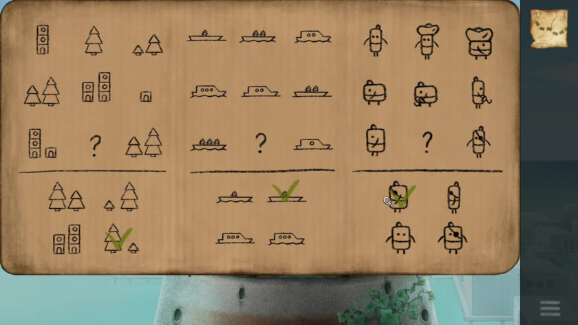 Picture puzzle with the correct answers ticked. Published on: LadiesGamers