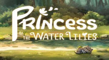 princess of the water lilies header art, with sleeping kitty