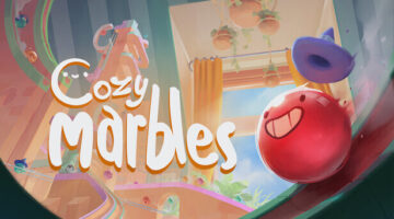 Cozy Marbles a very happy red marble