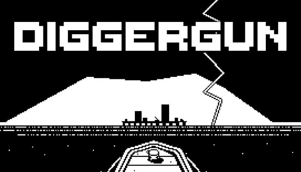 Diggergun a boat heading to the island