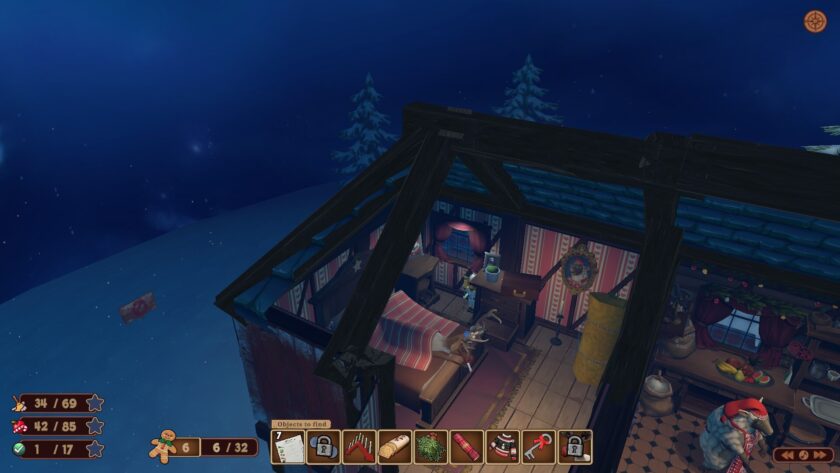 Screenshot for video game Fantastic Findings showing a sick Rudolph the Reindeer in be published on LadiesGamers.com