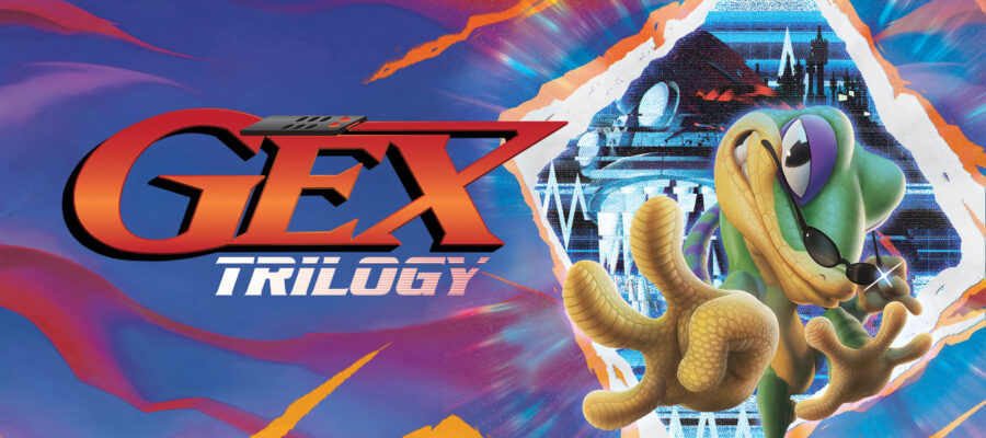 Promotional artwork for GEX Trilogy showing GEX the gecko. Published on LadiesGamers