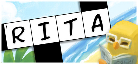 a chick reading a book and the title Rita