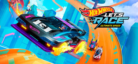 Hot Wheels cars on a track