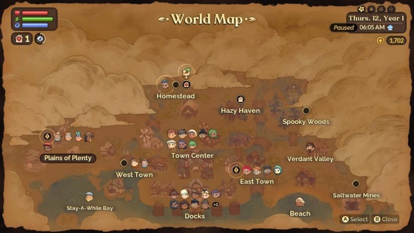 Fae farm world map