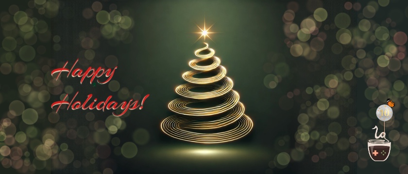 Christmas wishes saying Happy Holidays 2024 from LadiesGamers