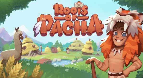 LadiesGamers Roots of Pacha title image shows the games character and a camels