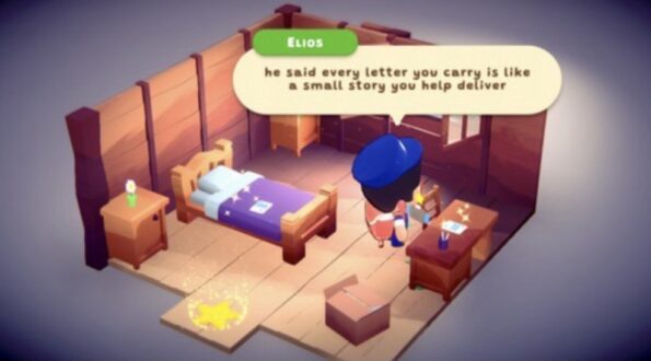 Mafate Character reflecting on delivering letters