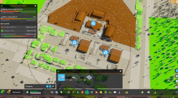 garbage area in the city