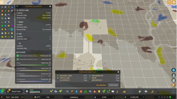 buying a map tiles screen.