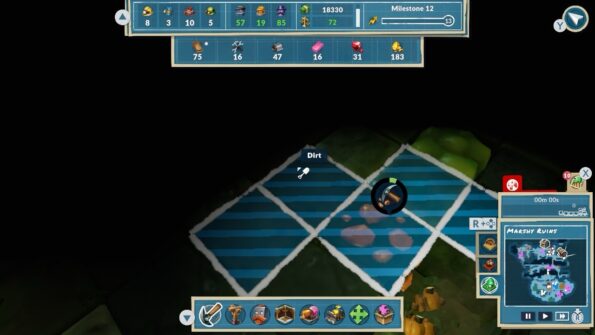 The mines have four different types of soil