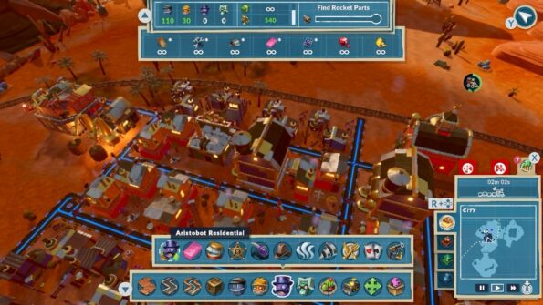 Each type of bots must have service buildings and resources