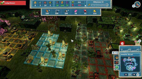 All the different quaters in the mine