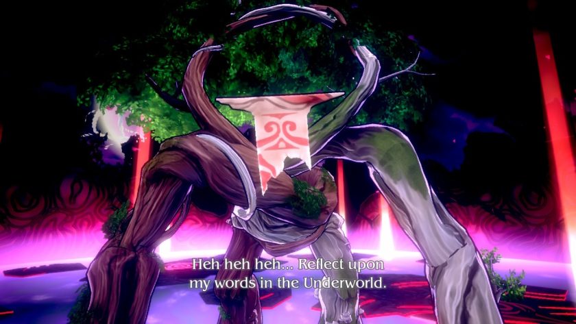 The first boss Nini faces in the Underworld