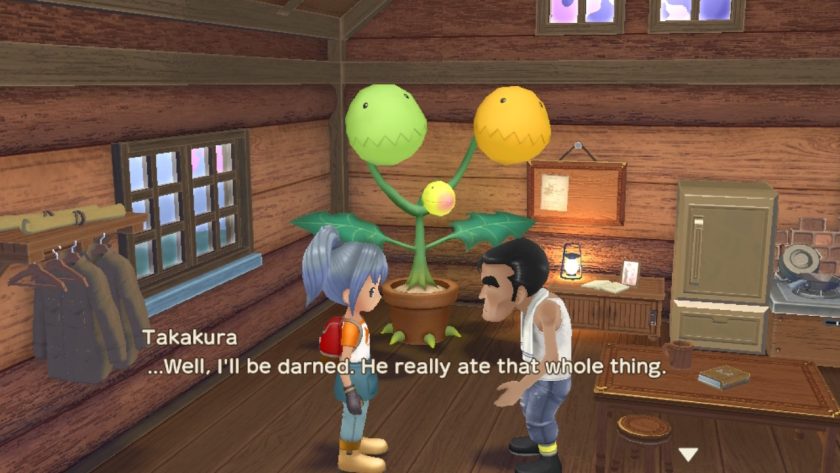 Little YvoCaro and old man Takakura are in the picture with a big plant called Vinnie