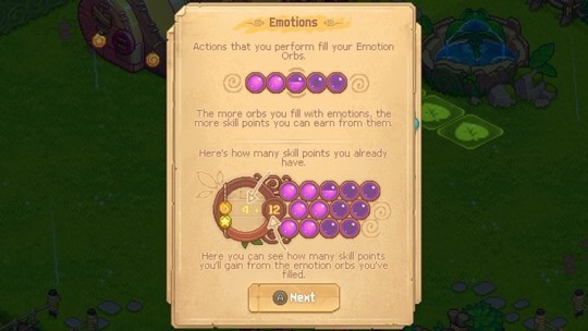 earn emotions for xp