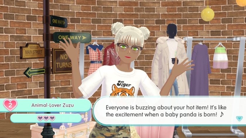 Zuzu is in my showroom, telling me everyone is buzzing about my hot item