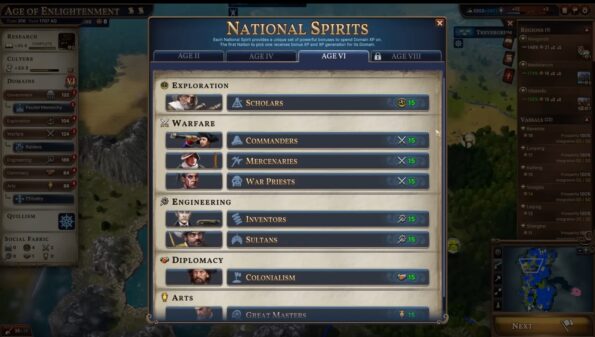 National Spirits Age VI