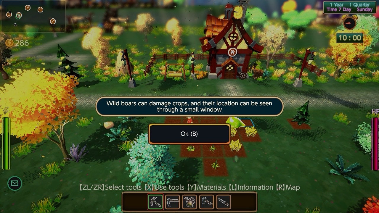 An instruction screen about the threat of Wild Boar