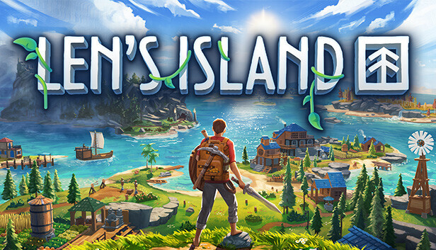 Promotional artwork for Len’s Island with the hero standing tall on the island. Published on LadiesGamers