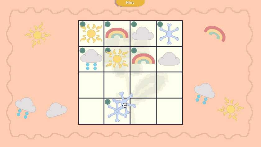 A calendar puzzle in Racoon Cocoon. Published on LadiesGamers