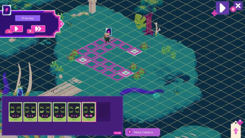 The enchantment window to make The Hanged One move over the highlighted tiles. Published on: LadiesGamers