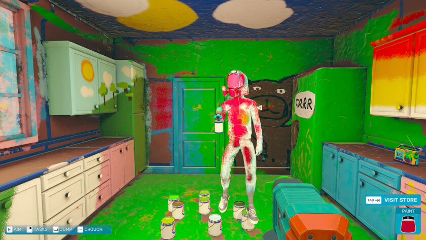 Screenshot for video game Spray Paint Simulator published on LadiesGamers.com