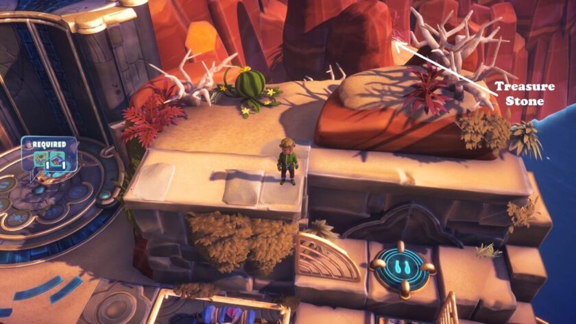 Character standing on the cliff above the elevator. Published on: LadiesGamers