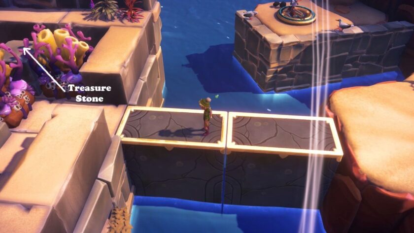 Character on the raised pathway heading towards the boom flower maze. Published on: LadiesGamers