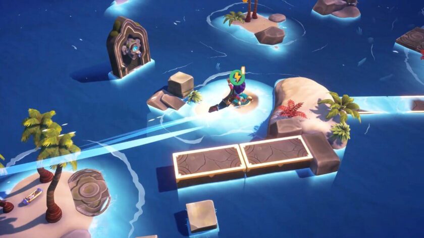 The character flying over the location of the first treasure stone. Published on: LadiesGamers