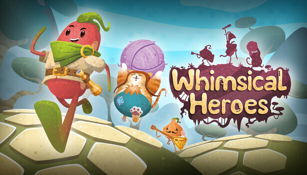 Whimsical Heroes the veggies heroes and a cat