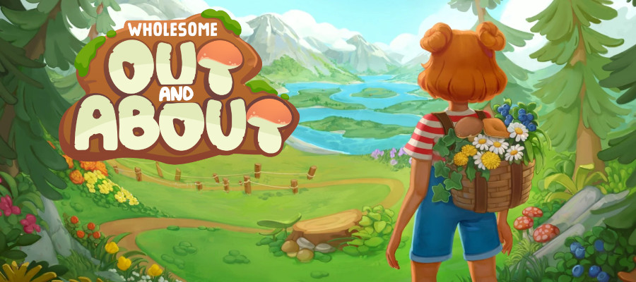 Key art for Out and About showing the main character looking towards a valley. Published on LadiesGamers