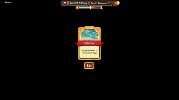 Everafter Falls Eat the card to increase your stats