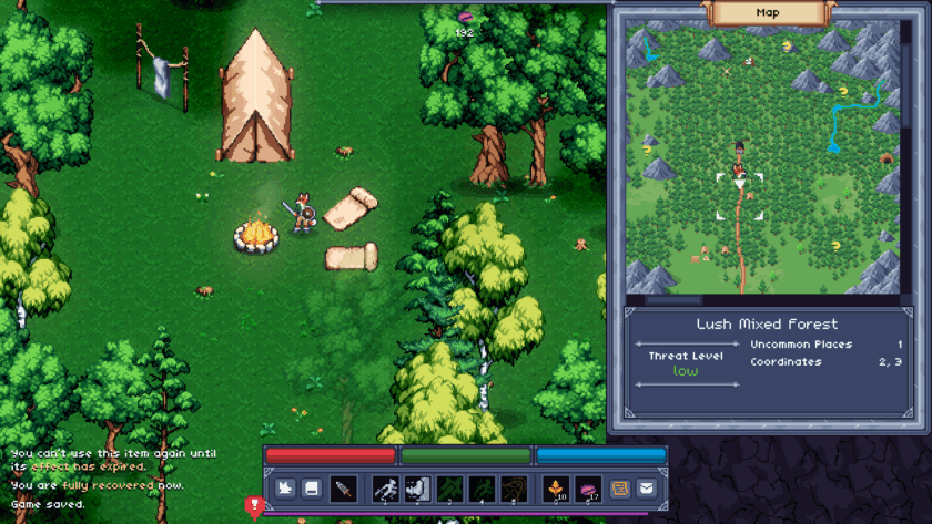 Of Blades & Tails map screen